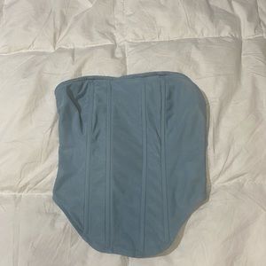 Light blue corset top